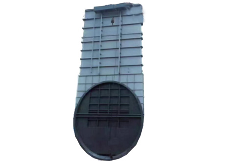Extra large electric flue gas gate valve