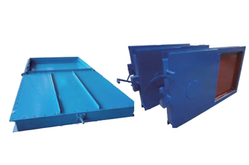Electric flue gas gate valve