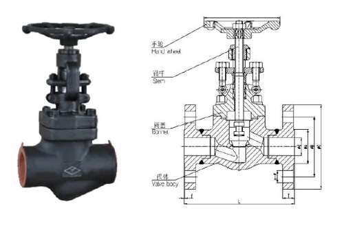 Forged Steel Globe Valve - J41-16C/25/40/64/100/160