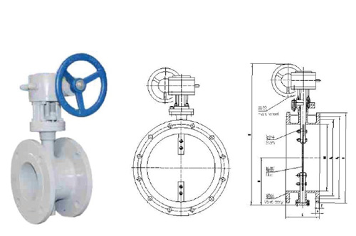 Ventilation Butterfly Valve - TD341W-6C