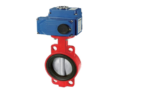 Electric wafer butterfly valve