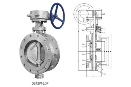 Stainless Steel Three Eccentric Hard Seal Butterfly Valve - D943/343W-10P/16P